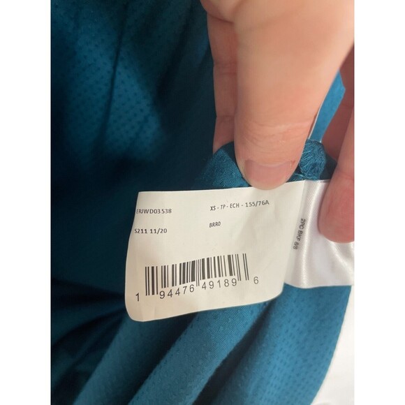 Roxy Dream Sz XS Spaghetti Strap Midi Dress Teal Sleeveless Tiered V-Neck NWT - Picture 16 of 16